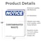 Signmission Contaminated Waste, 12 in W x Rectangle, Vinyl Decal OS-2PACK-NS-D-1218-V-10811 - alternate 4